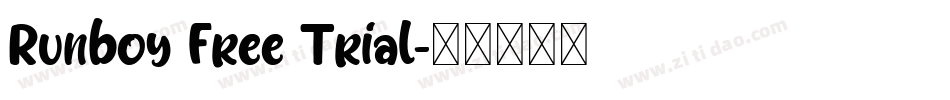 Runboy Free Trial字体转换